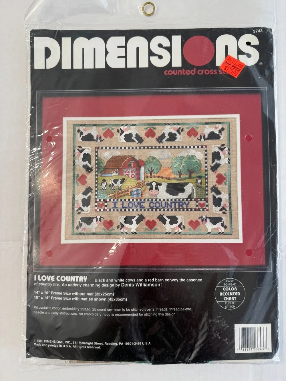 Vintage 1993 Dimensions 